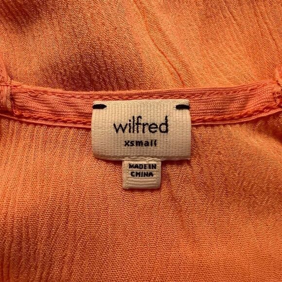 Wilfred coral criss cross slip dress. Size xs - Picture 3 of 8